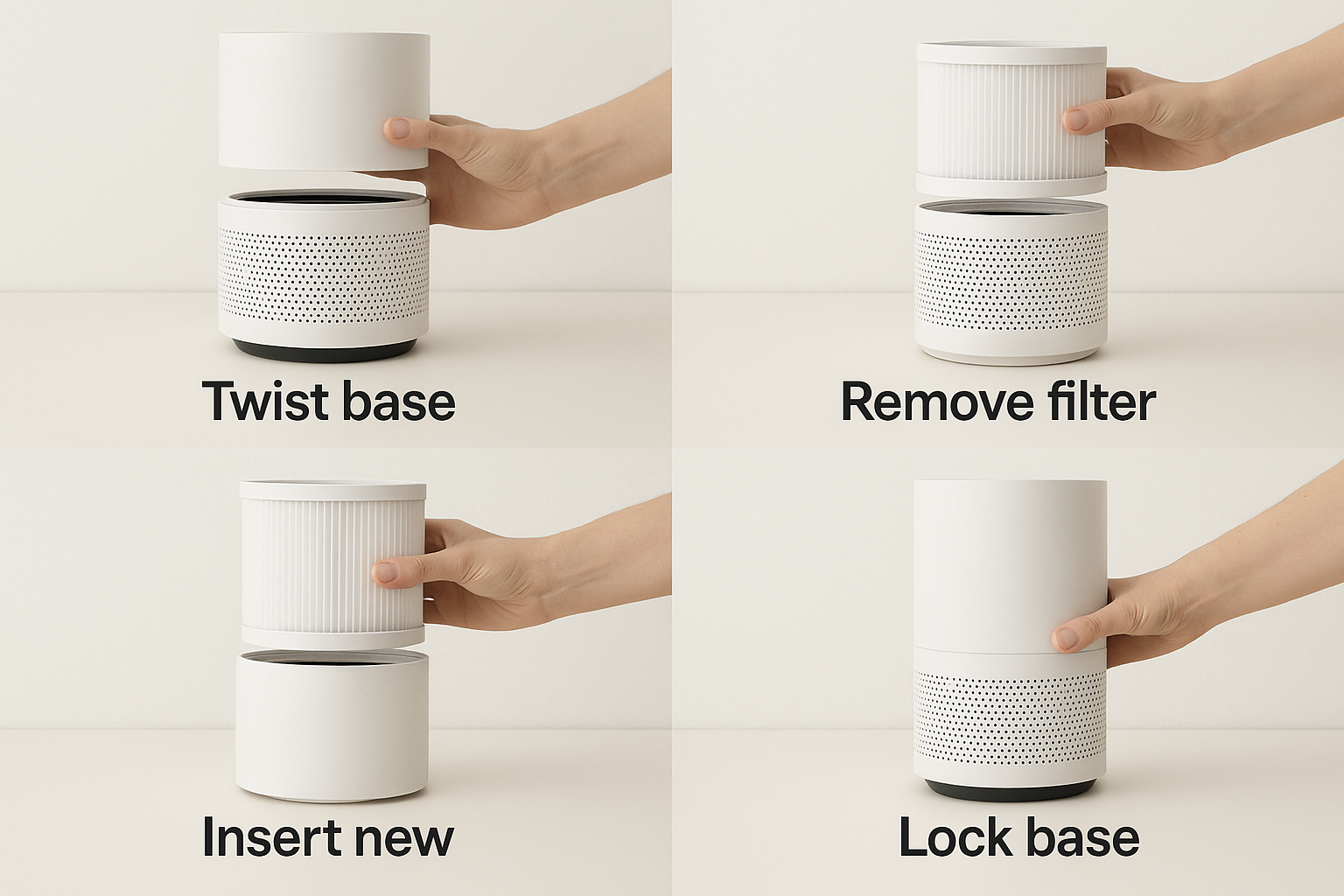 Filter replacement step 2